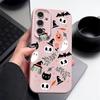 Ghost Pumpkin Pattern Phone Case For Samsung Galaxy S25 S24 S22 Ultra S23 S24 FE A17 A56 A16 A36 A26 A55 A15 A25 A54 5G Leather Texture TPU Shockproof