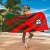 Asciugamano da Spiaggia Emblema Nazionale del Portogallo, Asciugatura Rapida, Facile da Curare, Adatto Sia per il Fitness che per le Vacanze al Mare, Essenziale per lo Sport