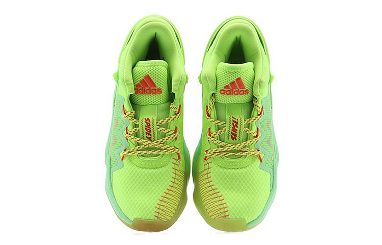 Adidas D.O.N. Issue #2 Slip Resistant Mid top Children's Basketball Shoes Green Orange FW8747