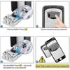 Key Safe Box, Wall Mounted Key Box, High Secure 4 Digit Code Key Box Waterproof And Rust Proof, For Indoor Outdoor Home Office
