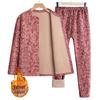 Warm Thermal Underwear Set for Older Women - Thick Plus Velvet Winter Style