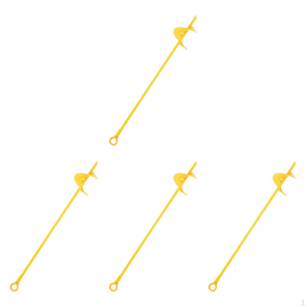 4Pcs Ground Anchor Screw In Camping Tent Equipment Multipurpose Earth Anchors Heavy Duty