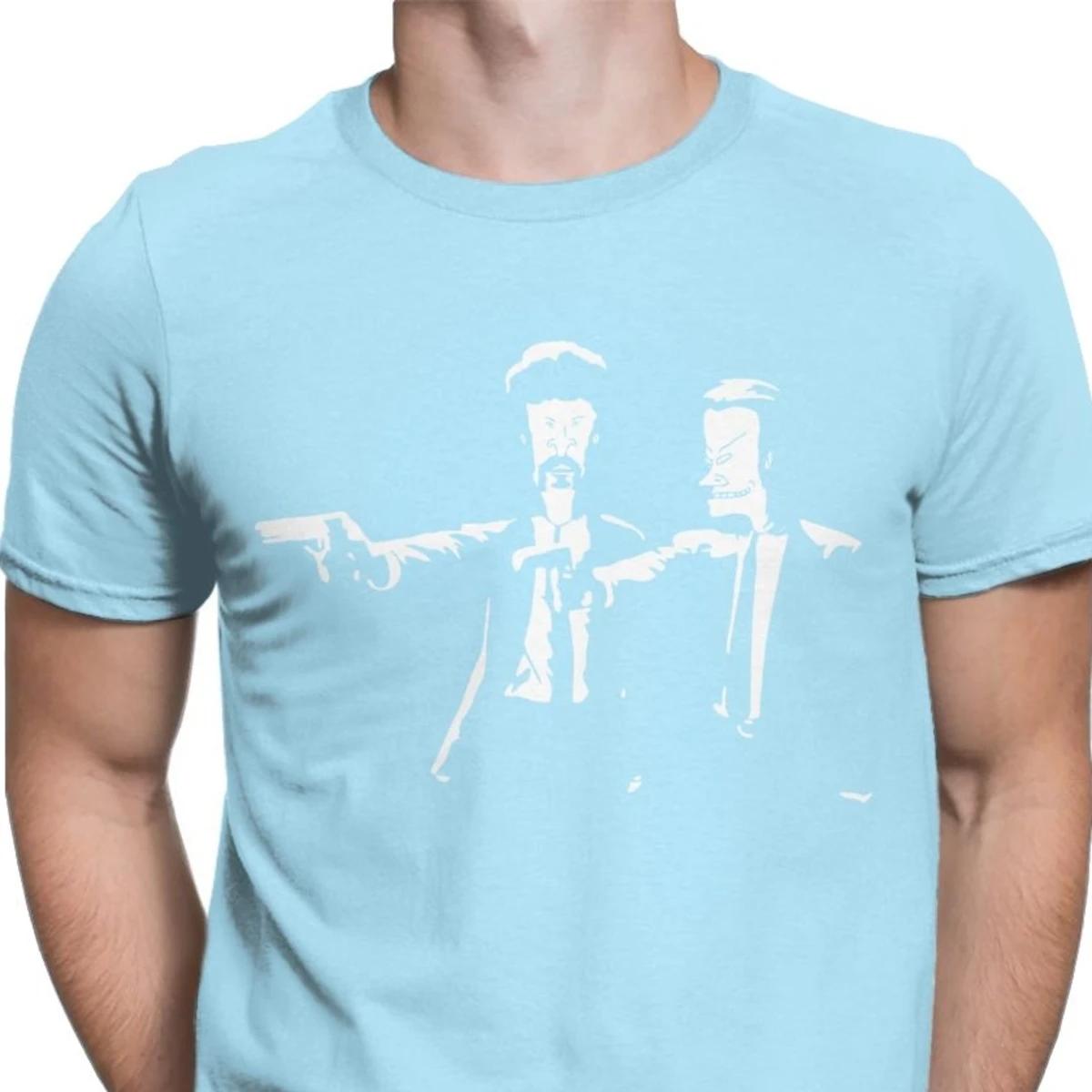 

Beavis Butthead Pulp Fiction T Shirts Mens Humorous T Shirts Beavis and Butthead New Design HipHop Tops T Shirt Streetwear 4XL