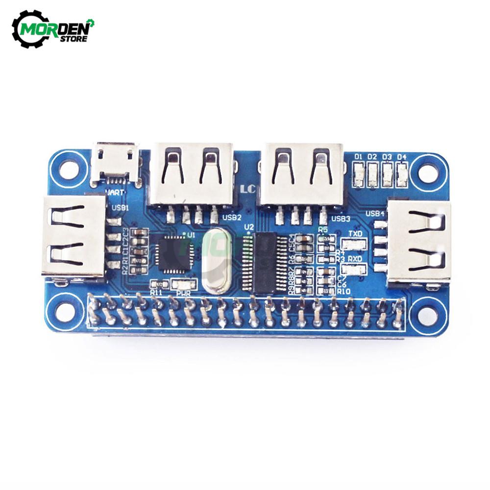 1 Ports USB HUB HAT For Raspberry Pi 1 / 1 / Zero W Extension Board USB To UART For Serial Debugging Compatible With USB1.1/1.1