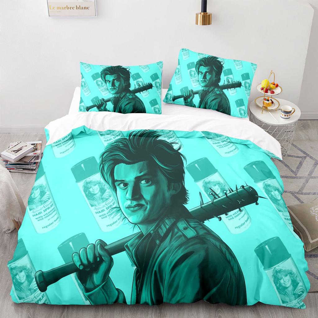American Drama Terror TV Girl Eleven Wallpaper Digital Printing Bedding Set Duvet Cover Comforter Bed Youth Kids Girl Boys Gift