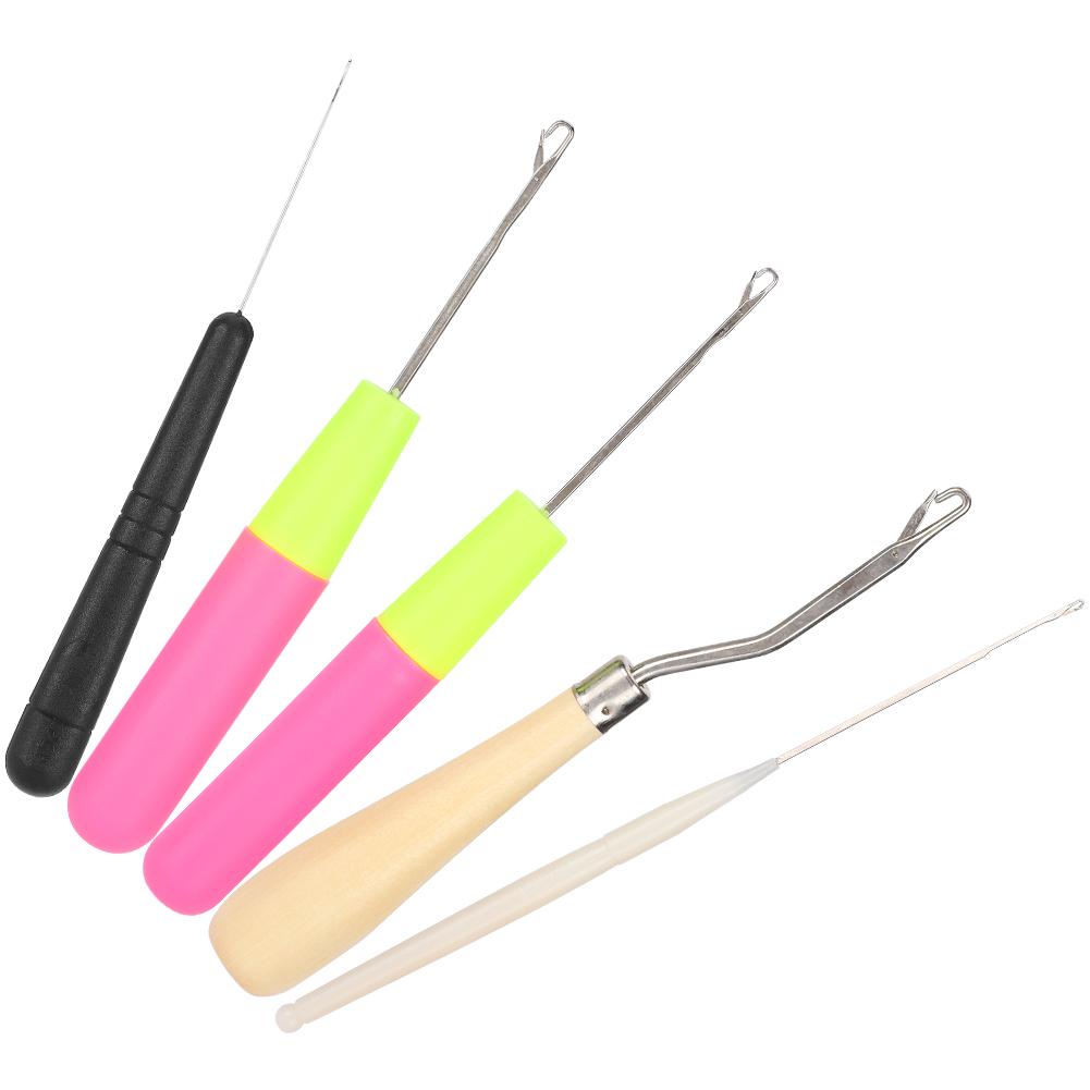 5PcsSet Latch Hook Tool Bent Tongue Crochet Needle Kit DIY Supplies for Knitting