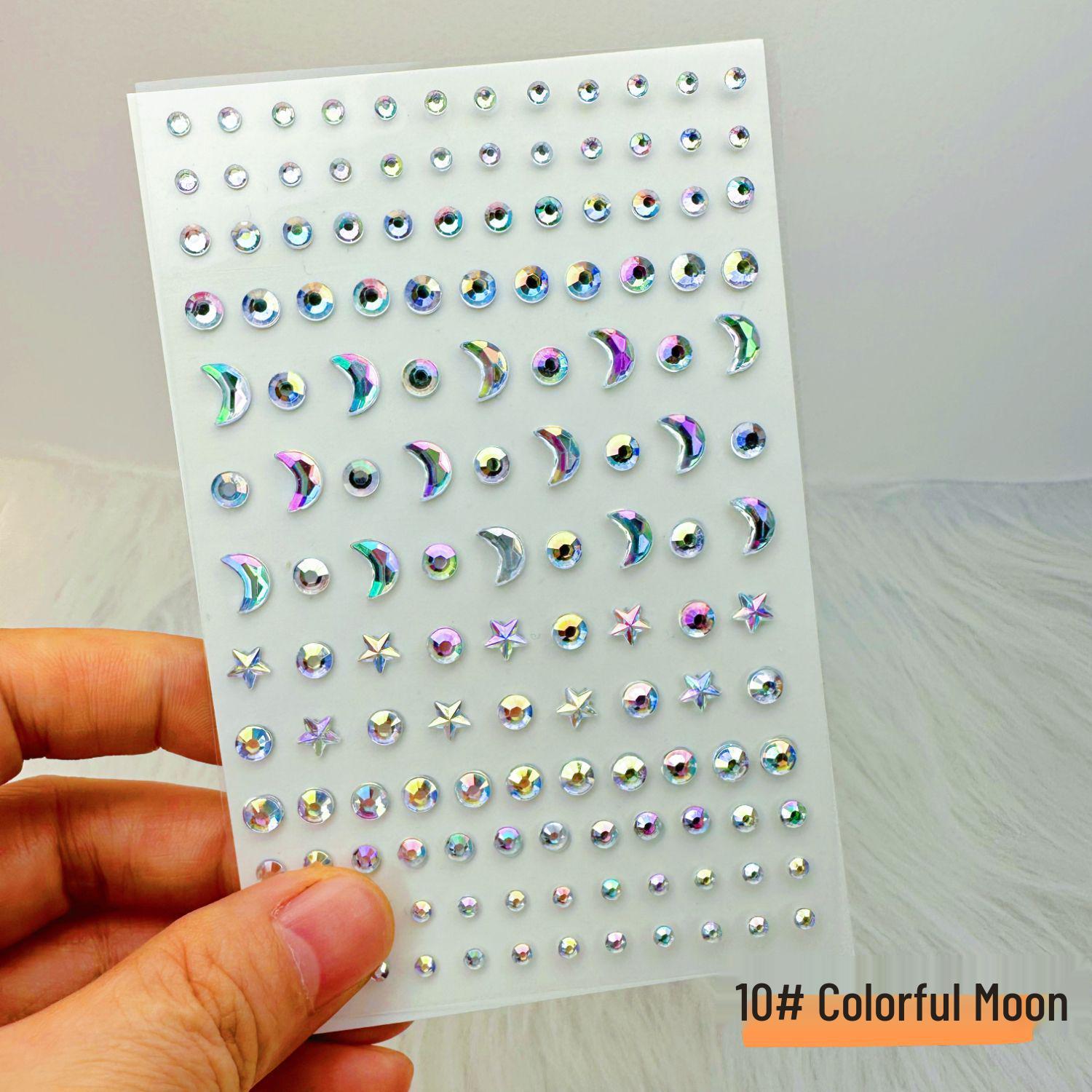 Children s Rhinestone Forehead Stickers: Glittering Face Makeup for Stage Performance