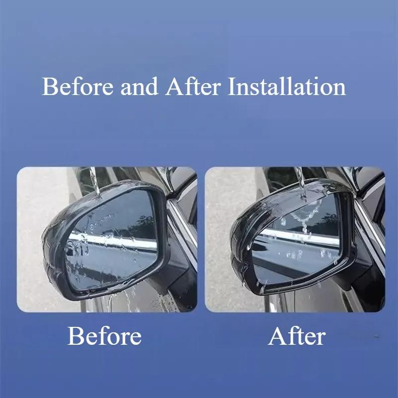 Car Side Window Deflector & Rear Mirror Rain Guard for Honda CRV & BREEZE 2017-2026 Accessories