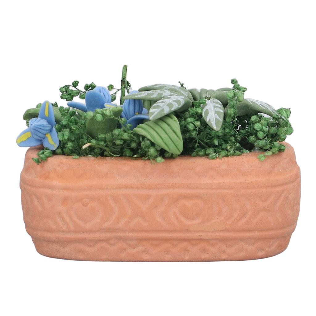 Puppenhaus Mini Blumen Garten DIY Miniatur Mini Puppenhaus Grünzeug Zubehör Geschenk für Jungen Mädchen