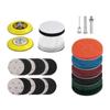 42Pcs Car Headlight Restoration Kits Sanding Discs Pad Kits for Drill Grinder Rotary Tools Hook and Loop Sandpaper Discs