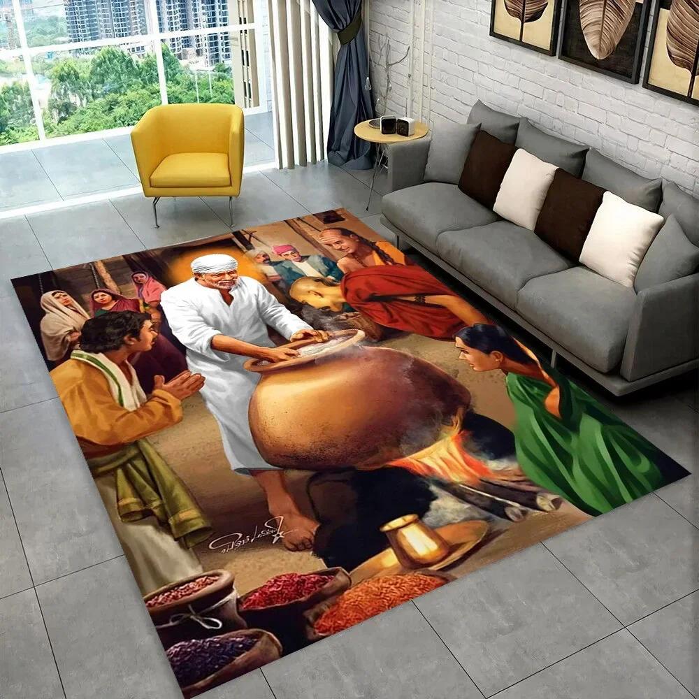 3D Africa Ethiopian Painting Art Carpets Cartoon Area Rug ,Carpet for Home Living Room Sofa Doormat Decor,Non-slip Floor Mats