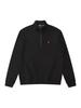 Herren Trendy Fleece-gefütterter Half-Zip Hoodie, Stehkragen mit RL Pony-Stickerei, Lässiger Frühjahrs-/Herbststil.