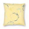 Yellow Blue Stamp Circles Pillowcase Polyester Linen Velvet Printed Zip Decor Throw Pillow Case Bed Cushion Cover
