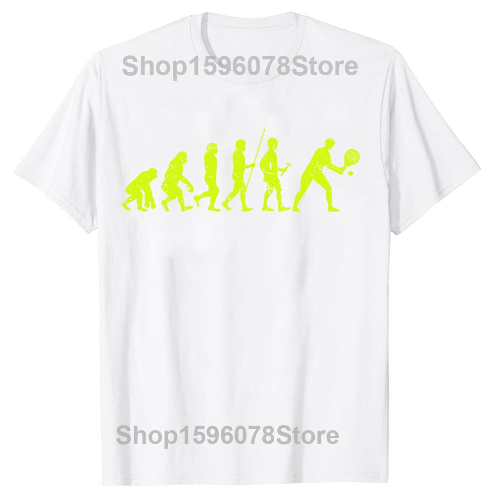 Padel Evolution Funny Padel Design Gift Idea Tenis Pádel Tennis T-Shirt Funny T Shirts Short T-shirt T Shirt for Men
