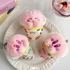 Adorable Plush Cartoon Ice Cream Keychain Cute Girl Heart Creative Cone Star Card Holder Charm