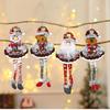 Santa, Snowman & Reindeer Plush Ornaments - Christmas Tree Decorations & Gifts