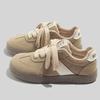 Belle Winter Cotton Shoes Two Cotton Warm Niche Board Shoes 2026 Korean Version Velvet Retro German Training Shoes