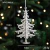 Silver Irregular Electroplated Christmas Tree Ornaments - Glossy Plastic Pendants In Stock