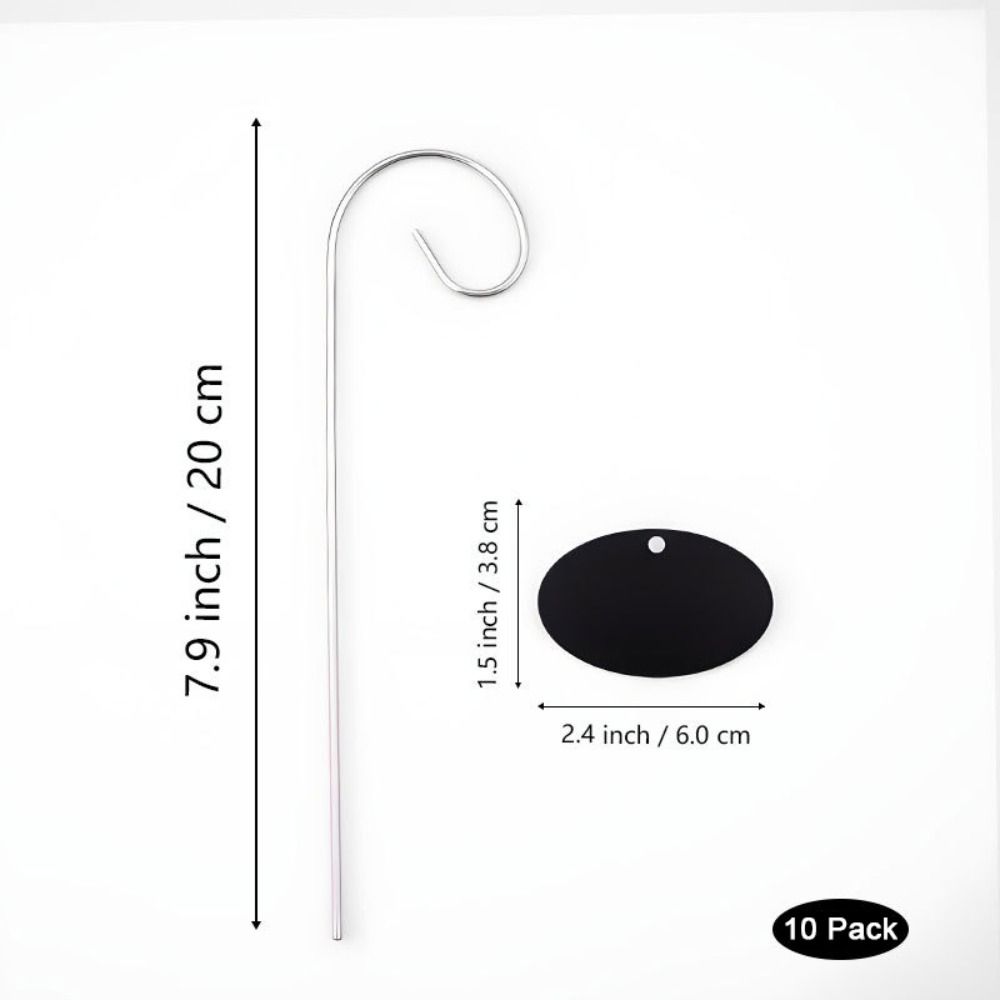 Acrylic Material Plant Labels Weatherproof Heavy Duty Garden Labels Decorative Design Metal Construction Garden Stakes