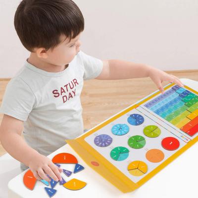 Magnetische Bruchteile Kreise Buch mit Stift Prozent Dezimalbruch Lernen Mathe Anschauungsmaterialien Grundschüler Lernhilfe Pädagogisch