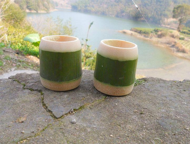 Handmade Bamboo Tea Set: Teapot & 3 Tea Cups