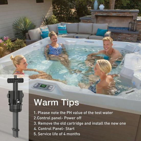 Yousheng Freshwater Salt System Cartridge Spa Hot Spring Water Treatment Replacement Cartridge Easy Maintenance Lasts Up To 4 Months Salt System