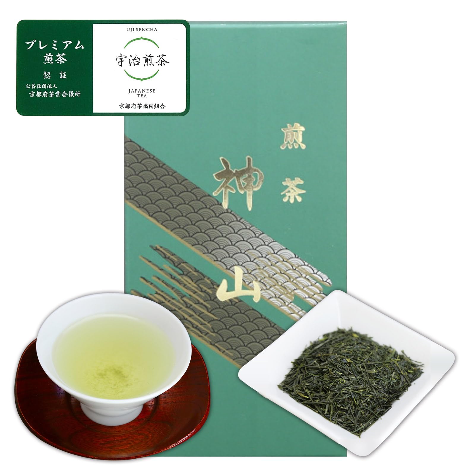 Uji Green Japanese Ujitawara Tea 203 Kamiyama, 100g, Sencha, Tea, Tea, Factory, Kyoto,
