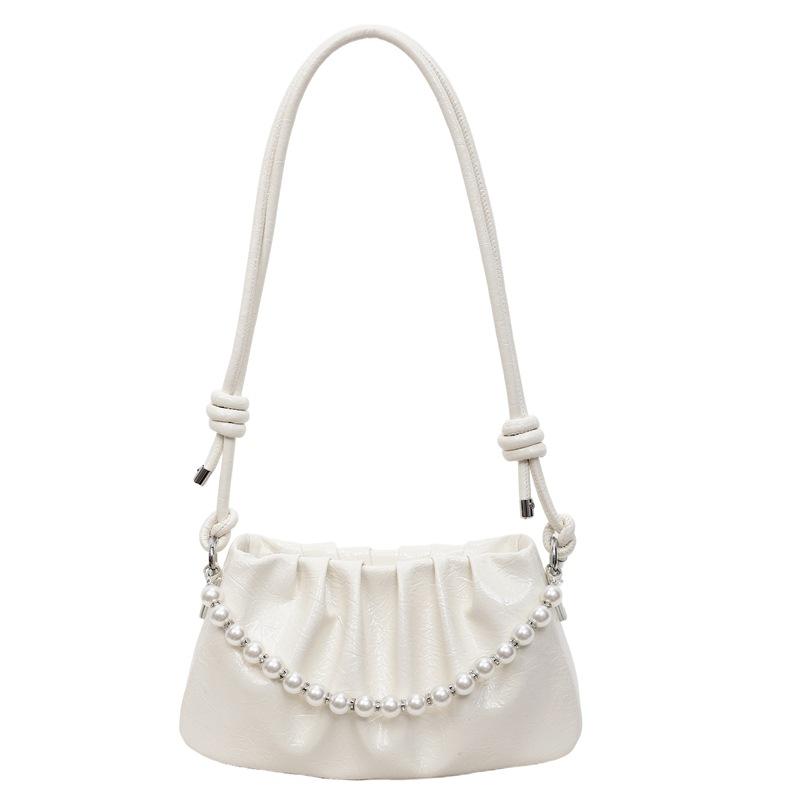 Women's Bags New Versatile Handbags Women's Shoulder Bags Crossbody Bags Folded Pearl Cloud Bags