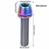 3PCS Titanium Alloy Bike  Stem Bolts Hex Tapered Head Bicycle Disc Brake Screws  Bike Maintenance