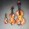 Small Classical Violin Wood Model Handcrafted Collectible with Display Stand Suitable for Home and Office Decorating