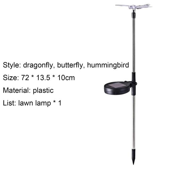 Lumină decorativă din plastic alimentată solar în formă de animal cu LED-uri pentru exterior, grămadă de stâlp pentru grădină