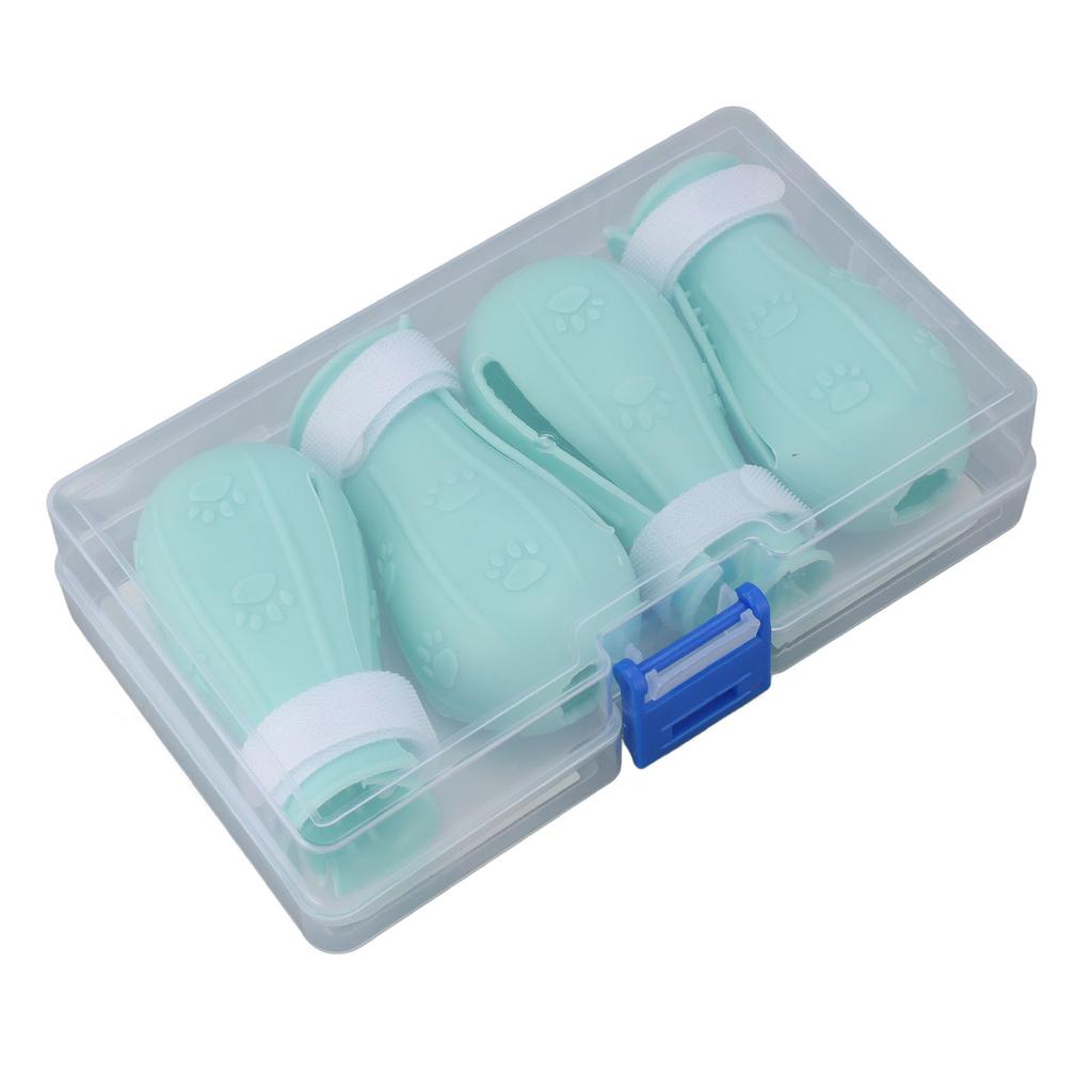 4pcs Silicone Cat Foot Covers Anti Slip Cat Boots Multifunctional Cat Shower Foot Cover Soft Cat Paws Protector Shoes