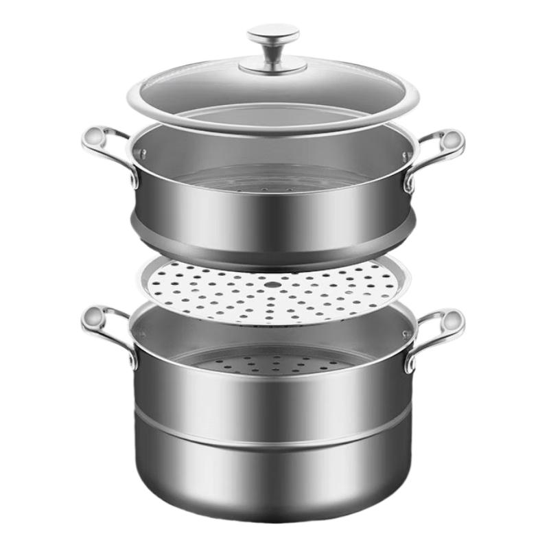 Yingbai 316 Stainless Steel 30cm Steamer Pot with Rack