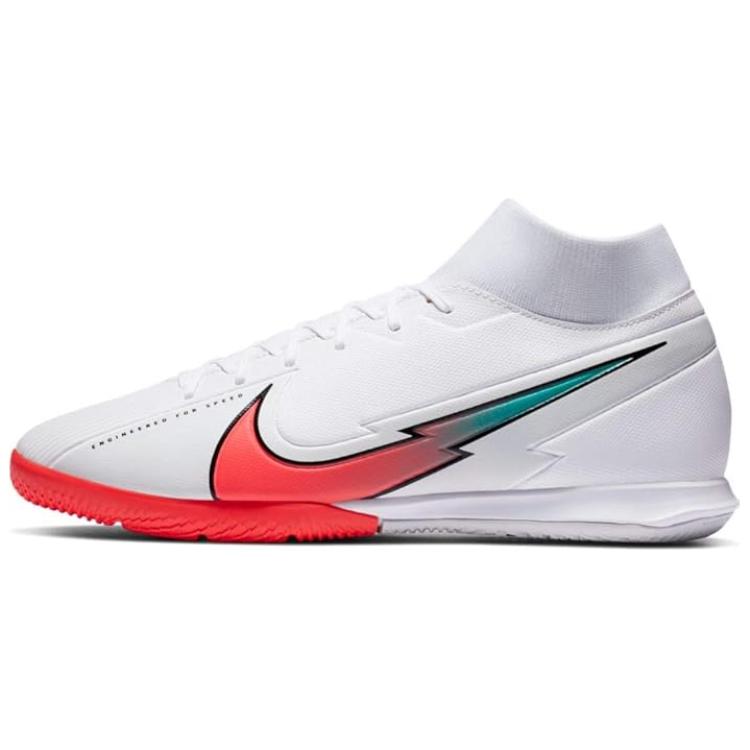 Nike Scarpe da ginnastica da uomo Mercurial Superfly 7 Academy IC Bianco Cremisi Giada Photon-Dust Hyper-Giada Flash-Cremisi AT7975-163