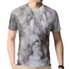 Men's T-Shirt 3d Tie Dye Print Tee Vintage O Neck Short Sleeve Casual Tops Streetwear Extra Large T-Shirt Fashion Men Clothing