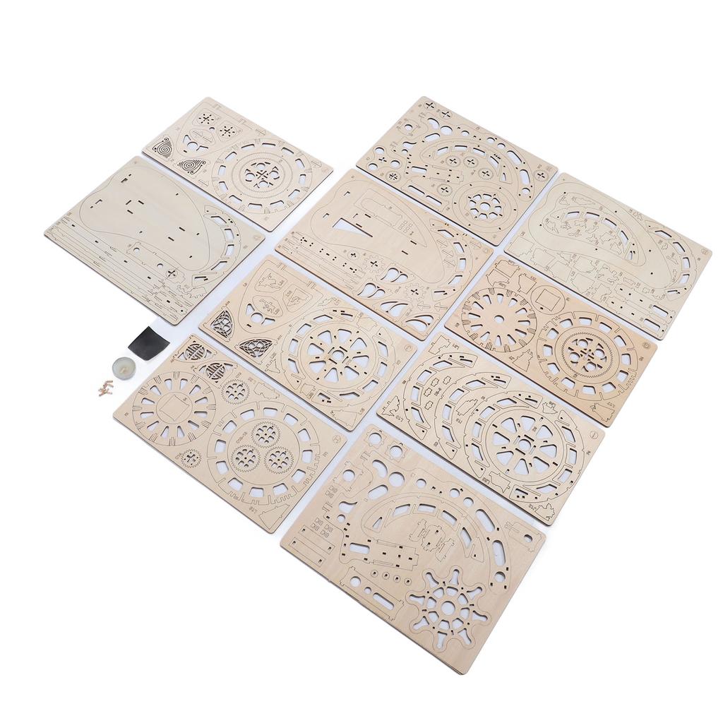 Globe Puzzle 3D Model Poplar Wood Educational 3D Wooden Puzzle Toy for Home and School