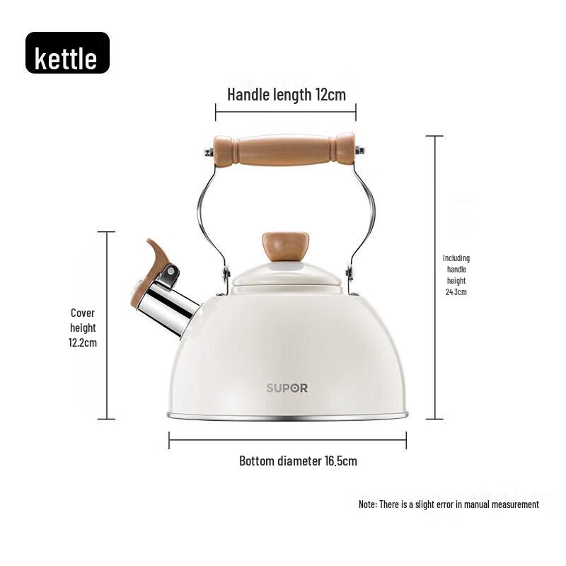 Supor Yuemu Series Whistling Stainless Steel Kettle