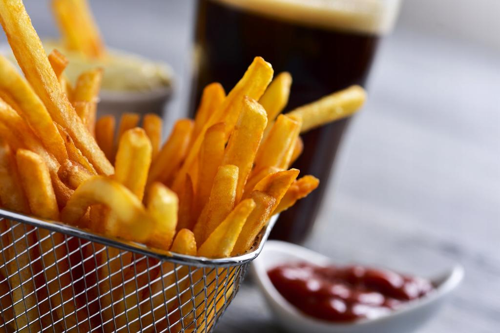 Serving Basket For Fries And Snacks Mini Steel Basket Golden