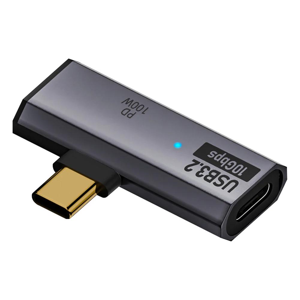 Type C USB3.2 OTG Splitter 2-in-1 100W PD Fast Charging USB C Adapter 10Gbps Data Transfer Fast Charging Converter For Macbook