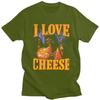 I Love Cheese Grim Reaper T Shirt Unisex Short Sleeves Fashion Casual Clothing Streetwear Summer Loose Fit 100 Cotton Tee Tops