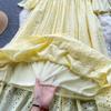 RUGOD French Retro Ethnic Embroidered Round Neck Flared Sleeve Dress Women's Loose Temperament All-match A-line Long Dress