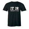 It Is What It Is Mens T-Shirt College Tee Rude Sarcastic Funny Humor Party Shirt