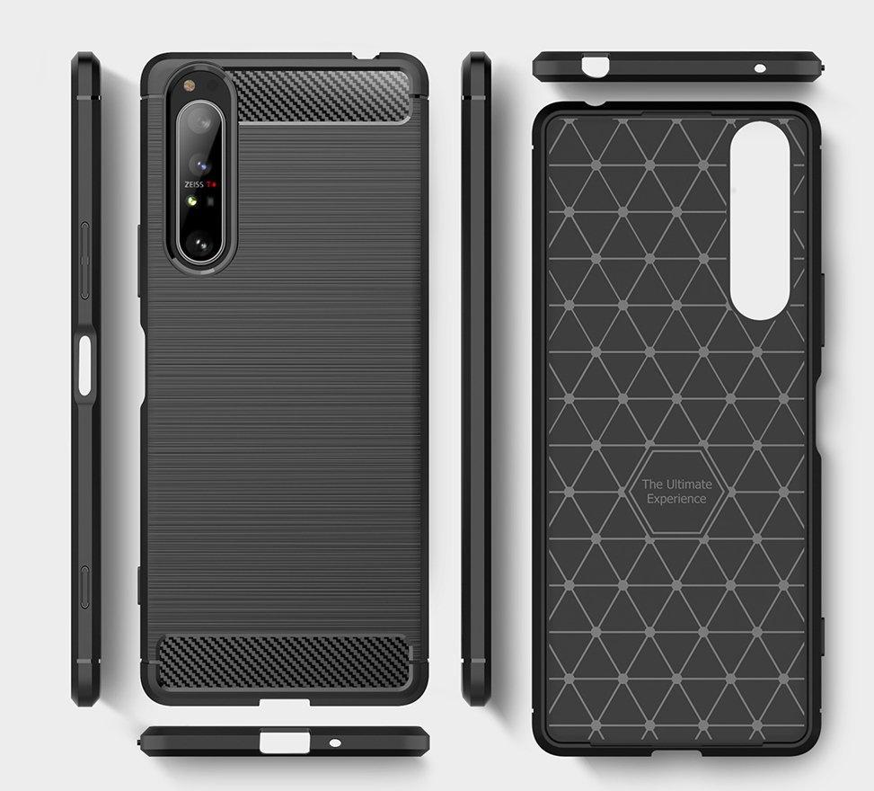Case for Sony Xperia 1 II, Karbon, black