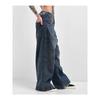 Foreign Trade Original Order EMP * YRE Boxcar Extent Gasoline Washing Water Wide Leg Loose Low Waist Denim Blue Series