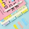 EMERSPRING Index Film Sticky Fun Office Portable Stickers, Notes, Headings, Slim, Transparent, Writable, Cute, Multicolored, Stationery, Compact,