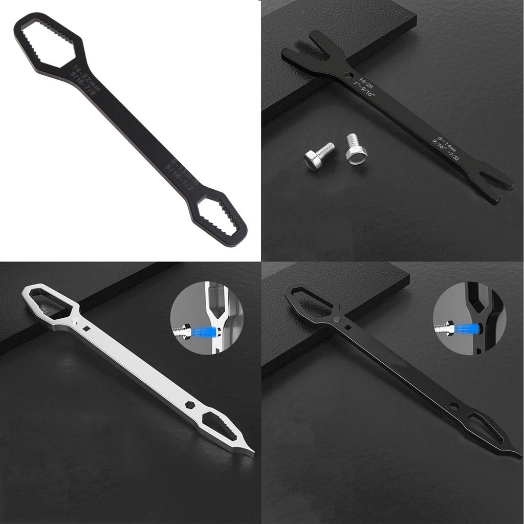 Double End Multifunctional Universal Wrench 14-22mm Carbon Steel Wrench Screw Nuts Wrenches Hand Repair Tool 4 Types