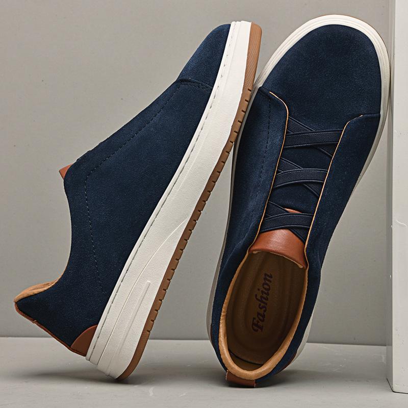 Top Layer Cowhide Size 47 Casual Leather Shoes Korean Version Versatile Personalized Men's Shoes Fashion Trendy Loafer Shoes