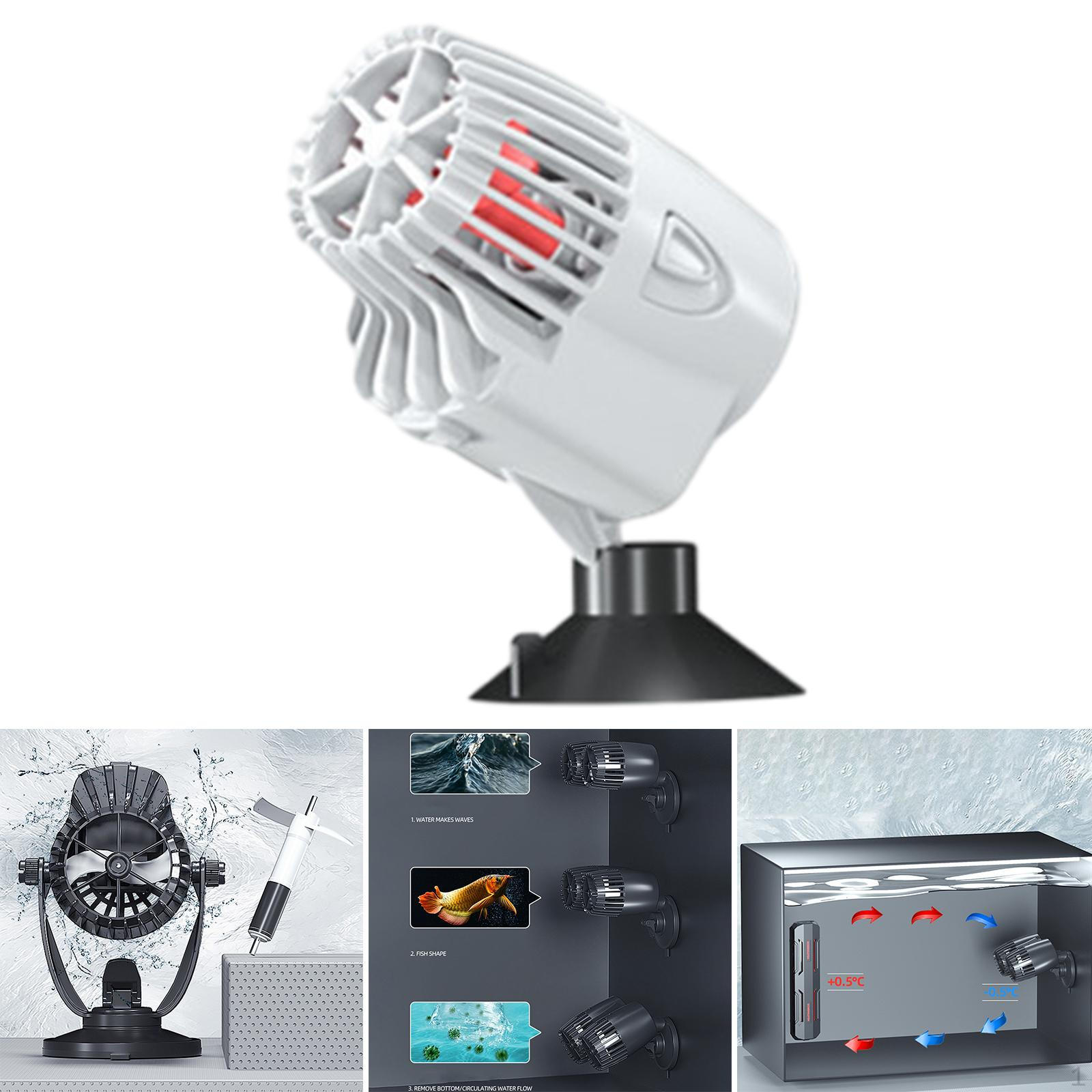 Wavemaker Pump Degree Adjustable for Fish Tank white 3W white 3W