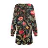 Fashion Womens Long Sleeve A Line Dress Fall Casual Pullover Crewneck Loose Fit Dress With Pockets