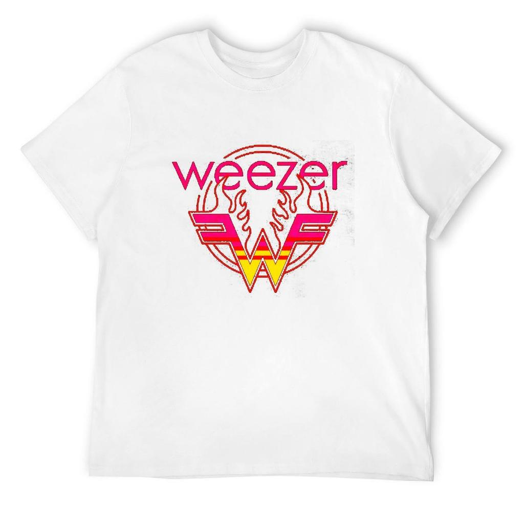 kk weezer T-Shirt sports fans kawaii clothes black t-shirts for men